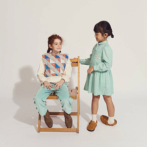 Платье с галстуком Gingersnaps "Sabel Mint Grove", мятное